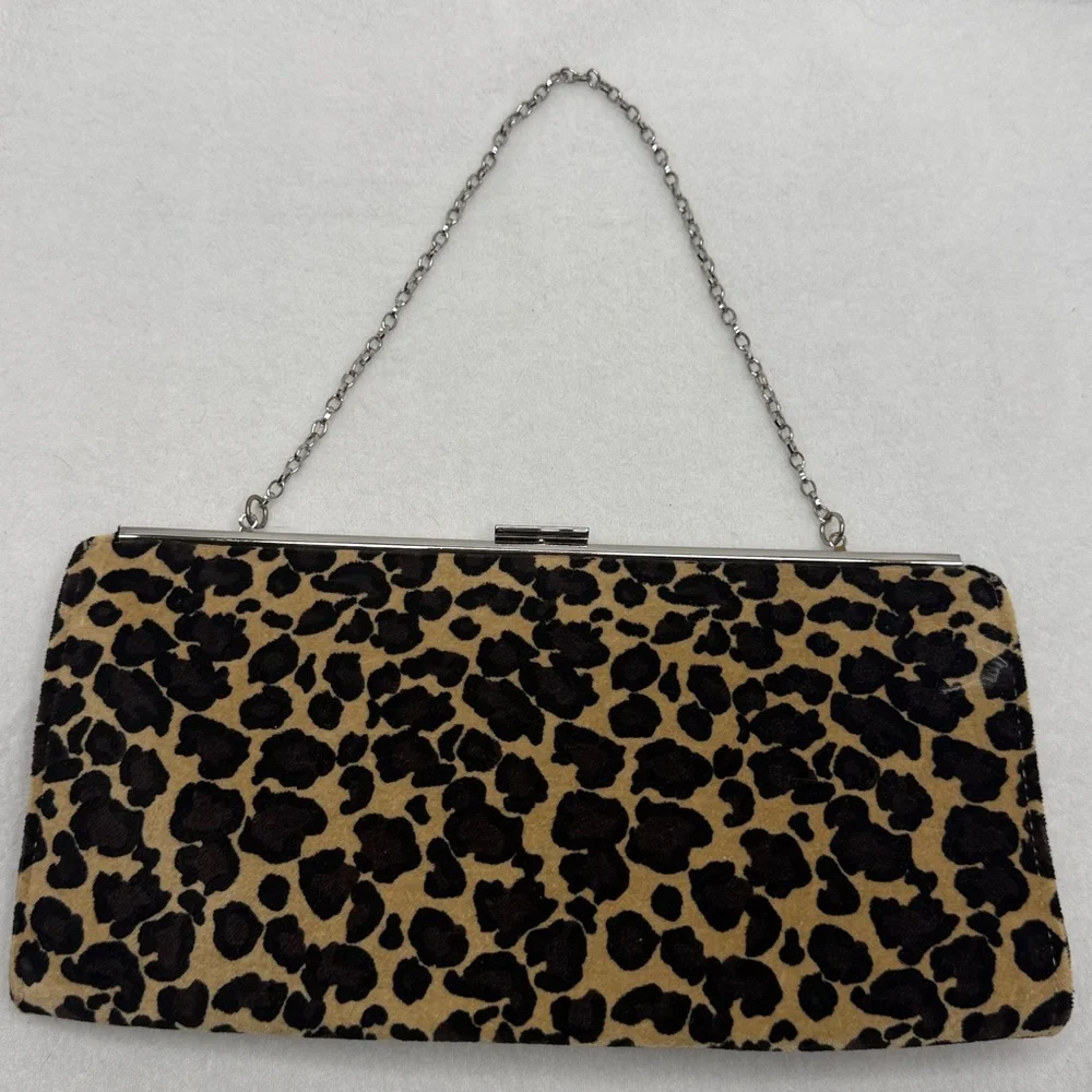 Leopard Print Clutch Bag